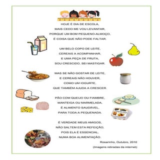 Poema "pequeno-almoço"