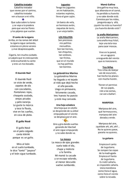 Poesias Quinto Grado | PPT