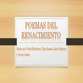 Cancionero del Renacimiento y Barroco