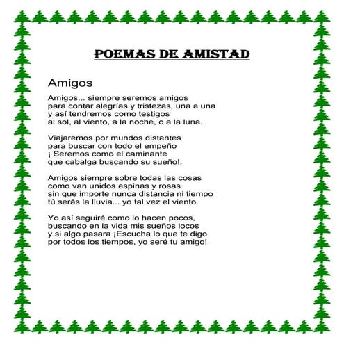 poemas de amigos