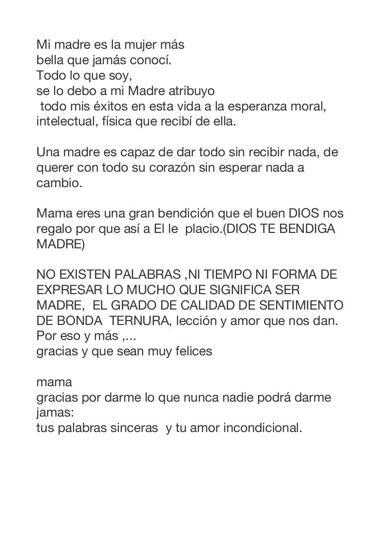 Gracias Madre Poemas poemas dia de la madre Gracias Madre Poemas poemas dia de la madre