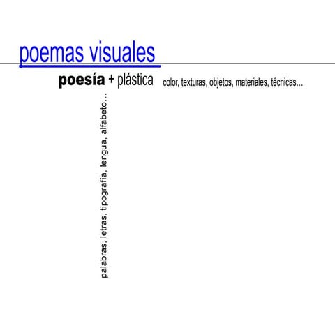 Poemas visuales