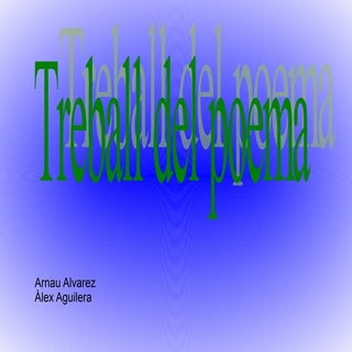 Treball del poema