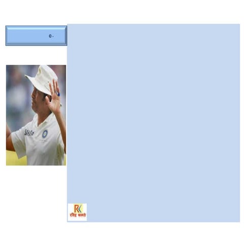 Poem dedicated to sachin tendular