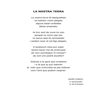 Poemes Jocs Florals Escola