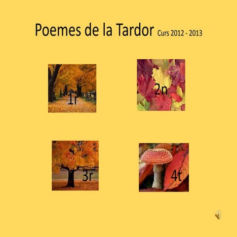 Poemes tardor