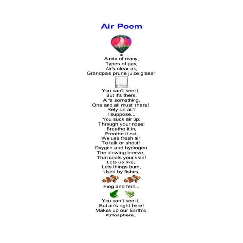 Poems in science | DOCX
