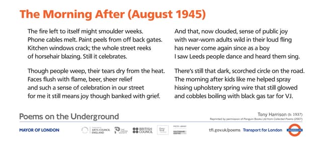 Autumn 2011 - Poems on the Underground