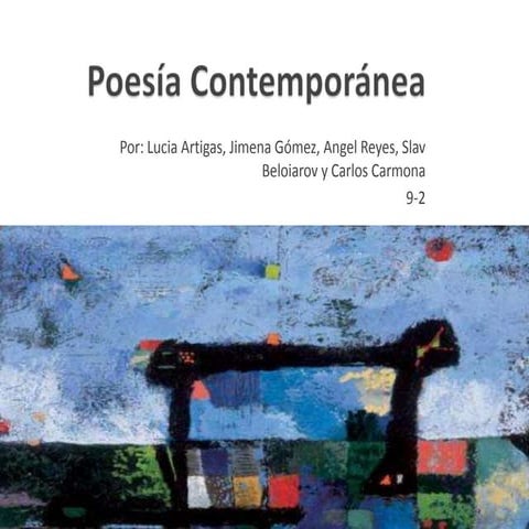 Poesía Contemporánea