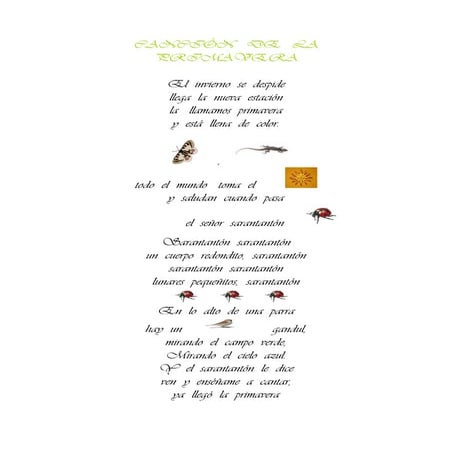 Poesía   de   la   primavera