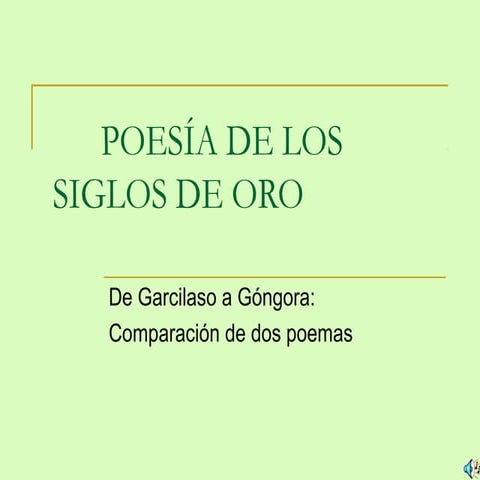 Poesía de los siglos de oro