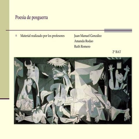 Poesía de posguerra