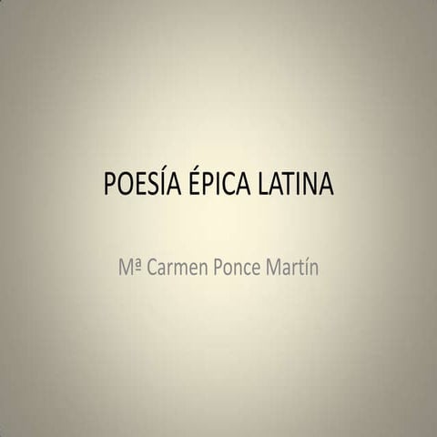 Poesía épica latina