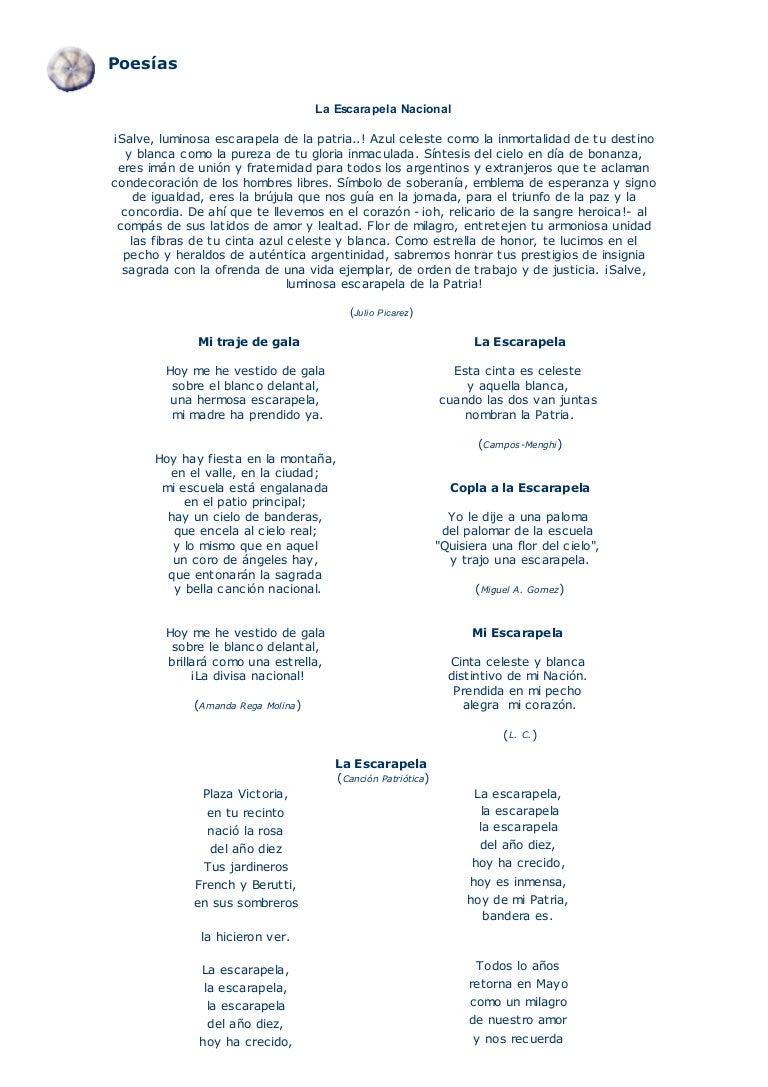 Poesías escarapela