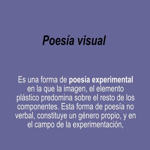 POESÍA VISUAL
