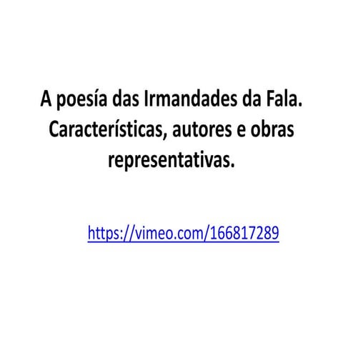 Poesía das Irmandades