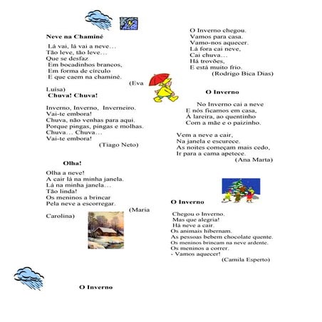 Poesias de Inverno