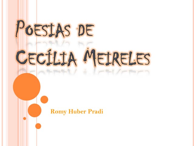 Poesias De CecíLia Meireles