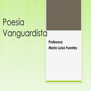 Poesia vanguardista