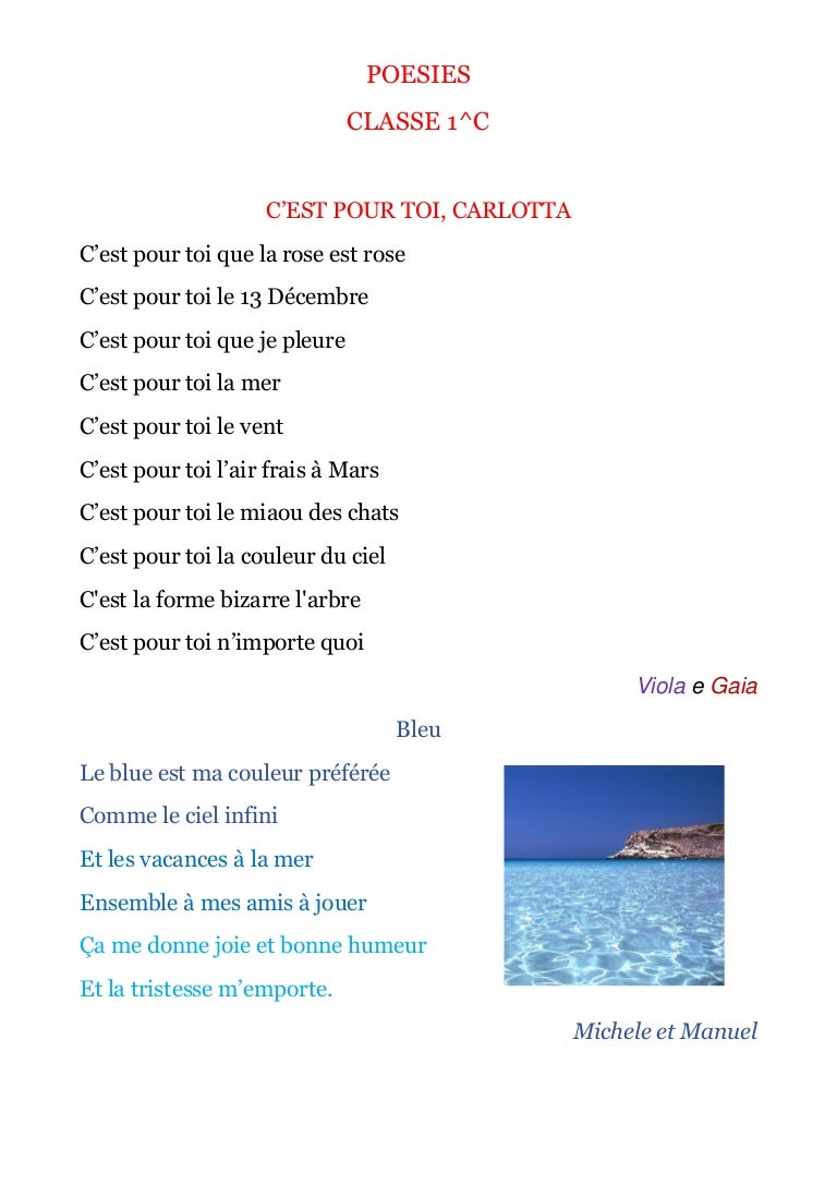 Poesie 1^c