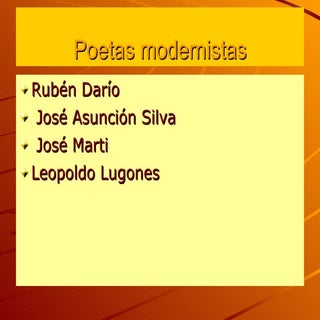Poetas Modernistas