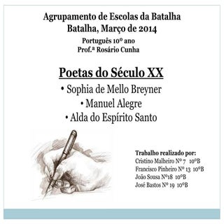 Poetas do séc.xx  Sophia de Mello B...