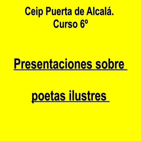 Presentación Poetas 