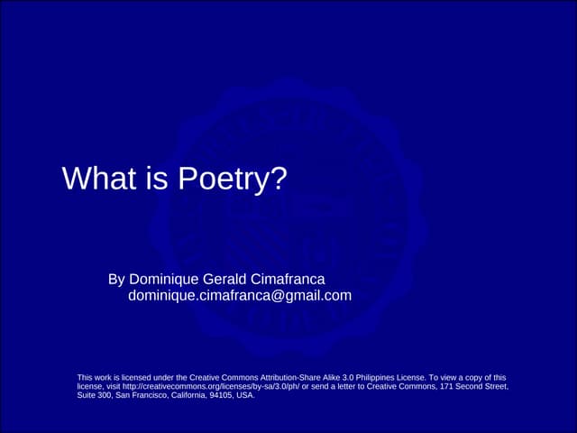 Poetry