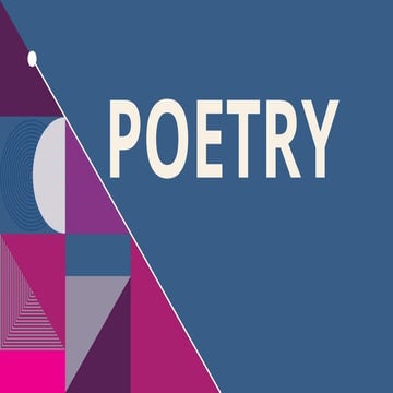 The Different Types and Forms of the Poetry