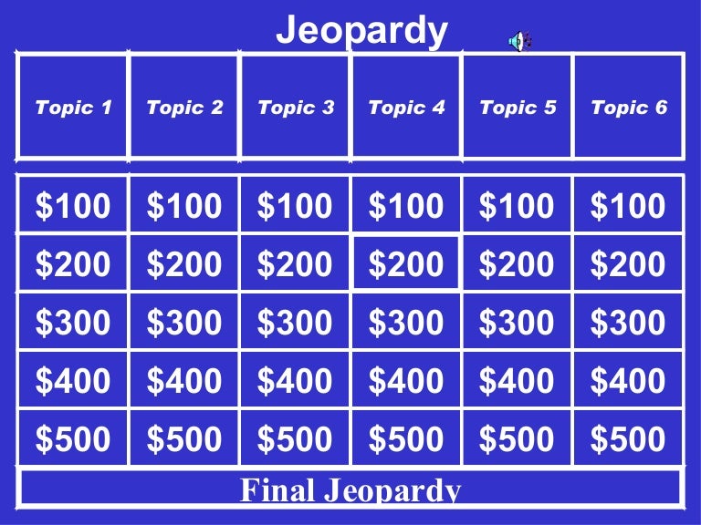 Poetry Jeopardy