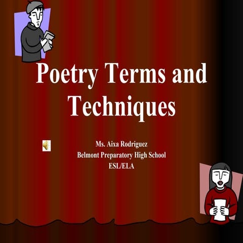 Poetry Terms