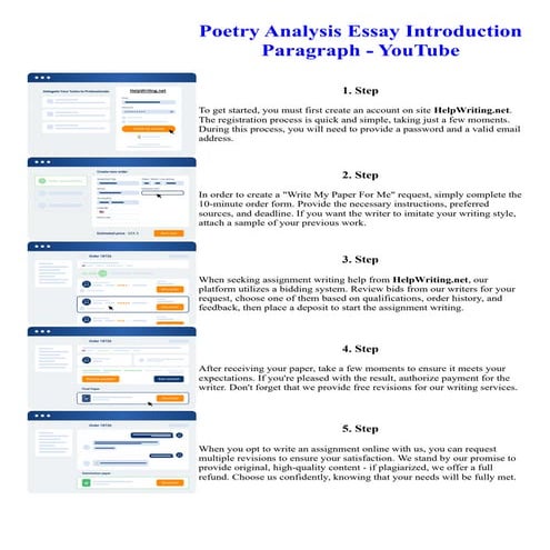 Poetry Analysis Essay Introduction Paragraph - YouTube