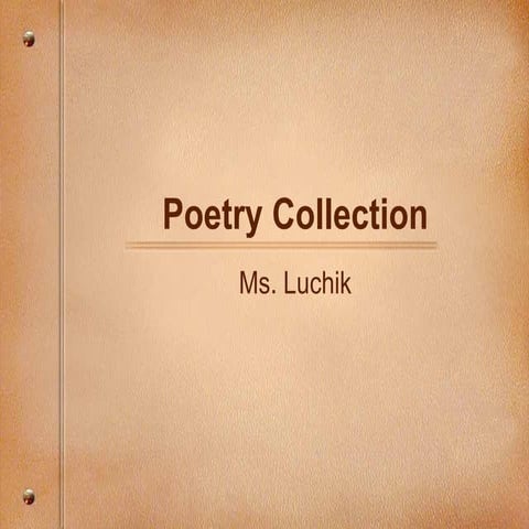 Poetry collection