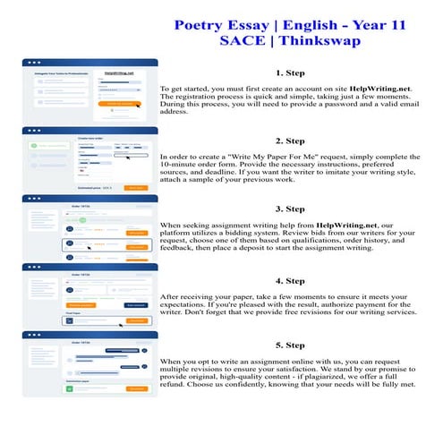 Poetry Essay English - Year 11 SACE Thinkswap