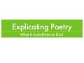 Poetry Explication
