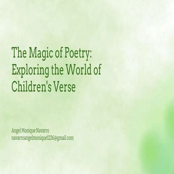Poetry for Children (The Magic of Poetry).pptx