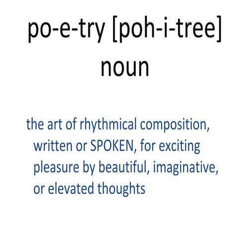 Poetry slam powerpoint