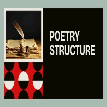 Poetry Structure English Presentation in Black, Red, and Earth Tone Modern St...