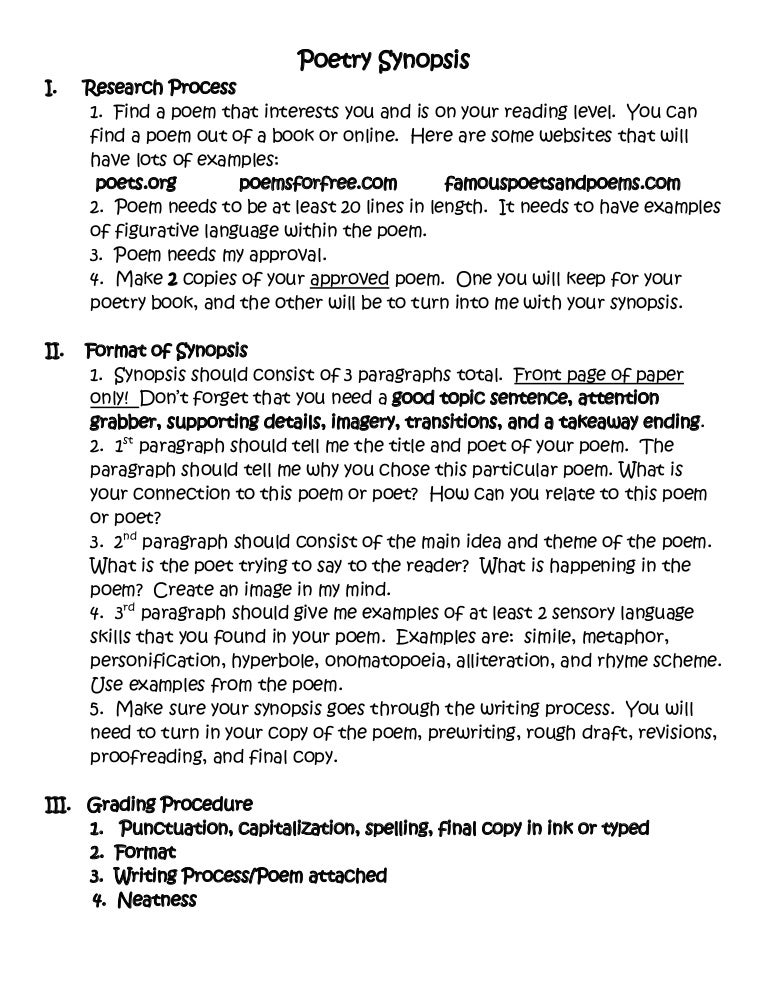 poetry-synopsis