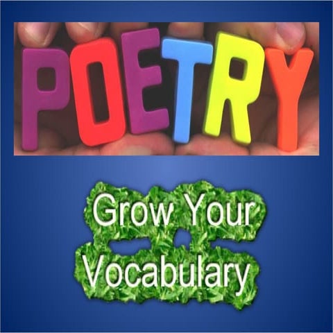 Poetry Vocabulary