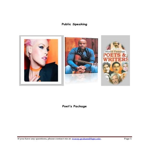 Poet's speech package fall 2014