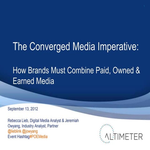 Converged Media - Altimeter Group Webinar