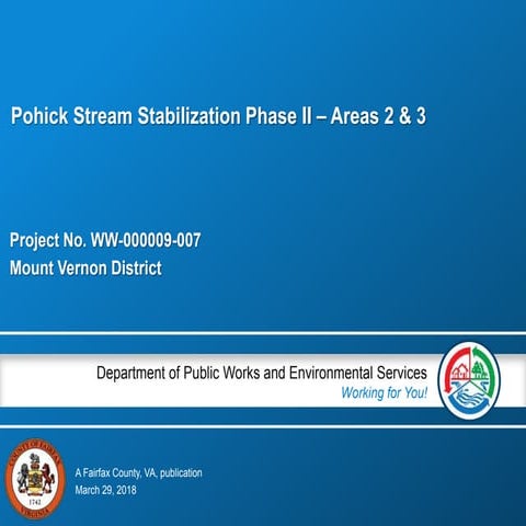Pohick Stream Stabilization Phase II - Areas 2 and 3 | PPTX