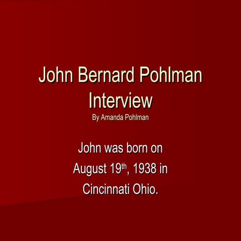 Pohlamn interview slides