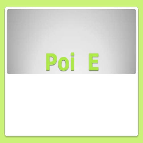 Poi e