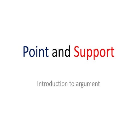 Point and support