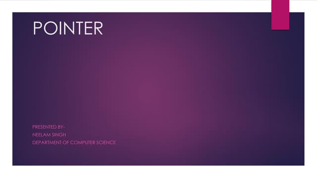 C++ Pointers , Basic to advanced Concept
