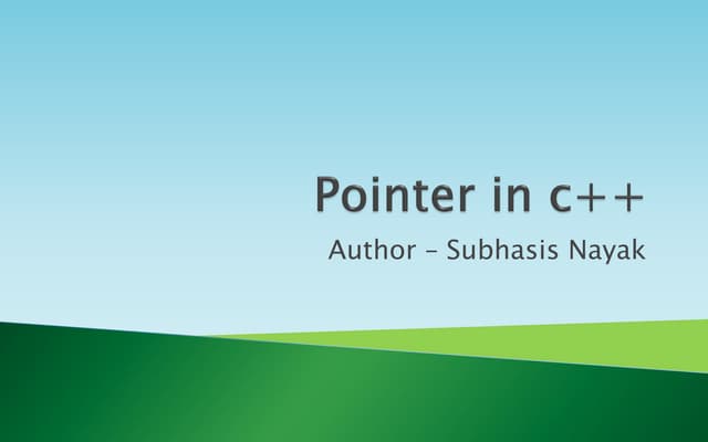 Pointer in c++ part1
