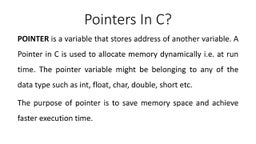 C++ Pointers And References | PPT