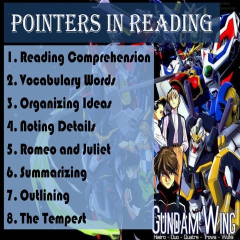 Pointers in Reading and Language
